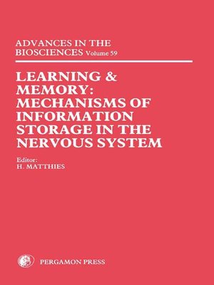 cover image of Learning and Memory